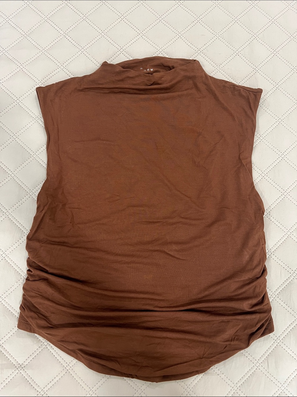 Target Brown Mock Neck Sleeveless Tank